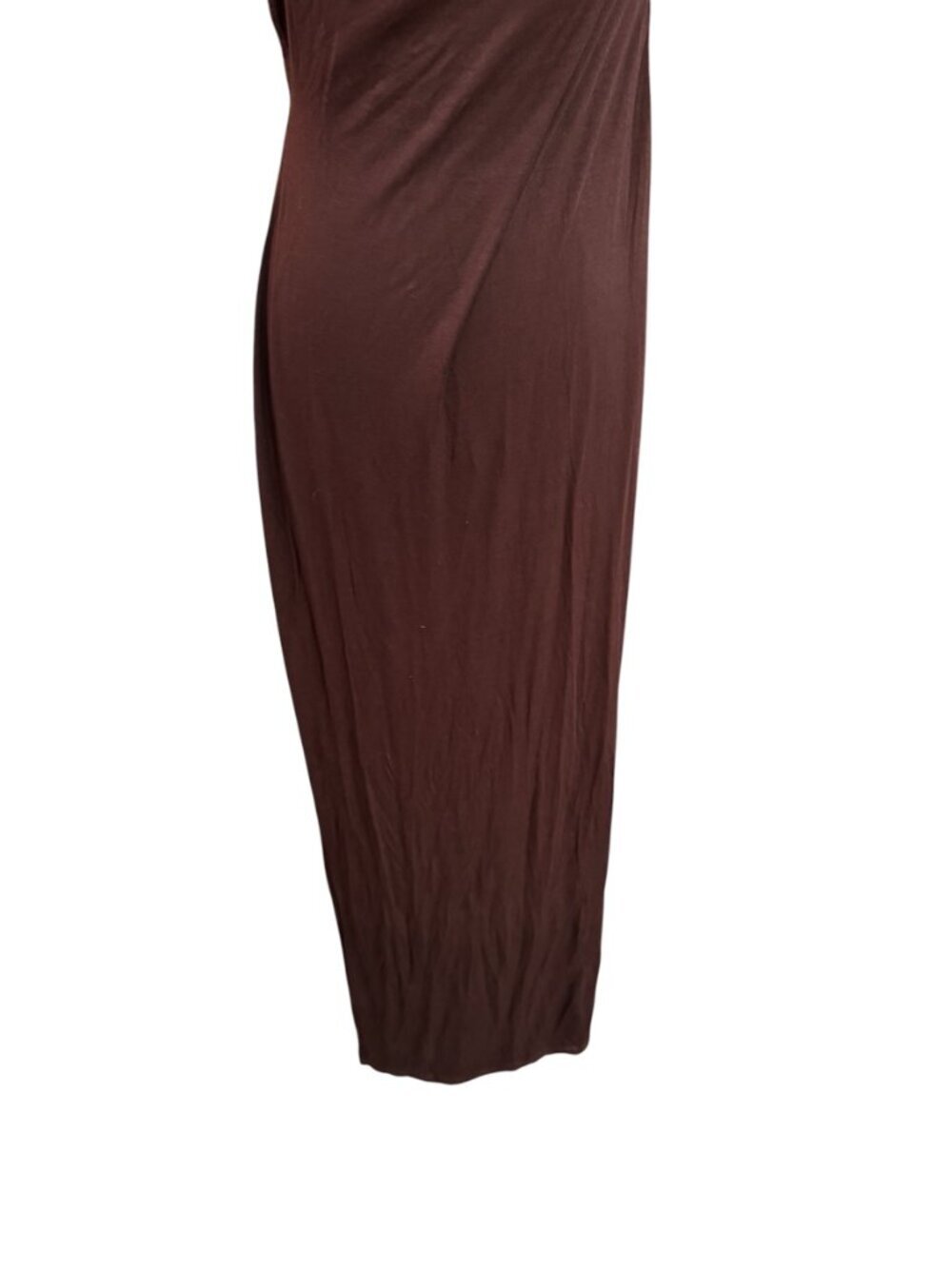 Riot Swim Chocolate Brown Asymmetrical Cover Up Dress S/M Minimal - Picture 4 of 9